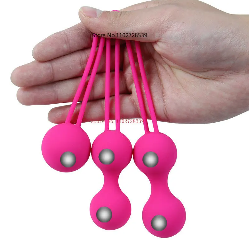 

Safe Silicone Vagina Balls Vibrators for Women Sexy Toys Kegel Balls Ben Wa Balls Vagina Tighten Exercise Sex Toys for Womams