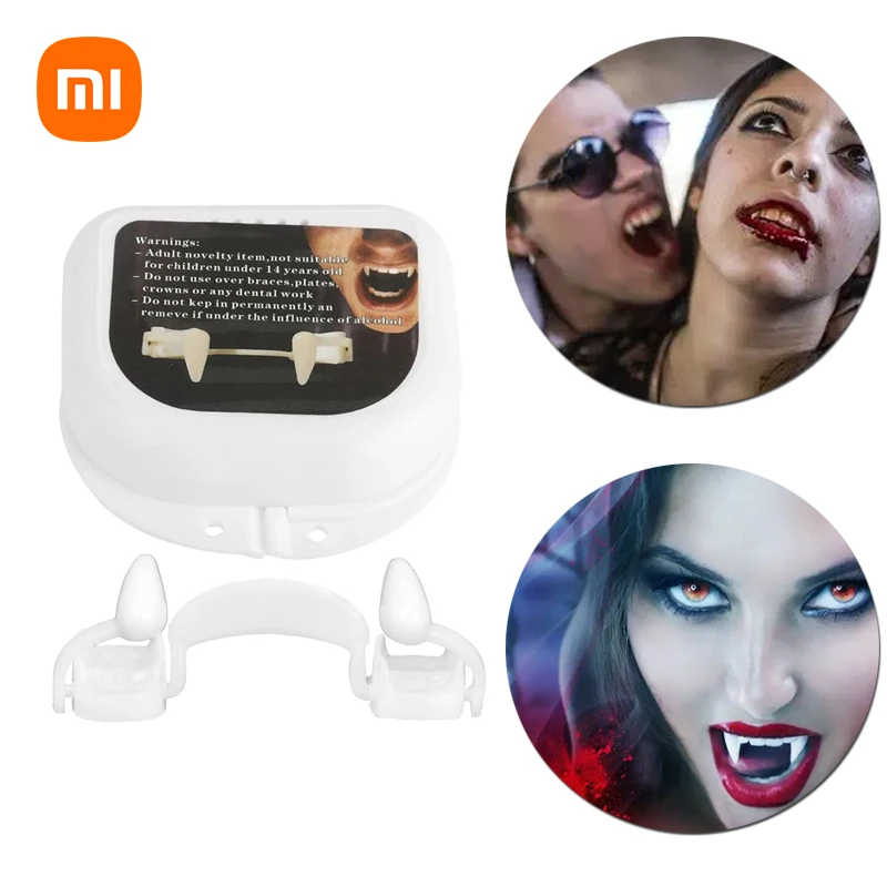 Xiaomi Хэллоуин косплей выдвижные Зубы вампира протезы зомби зубы маленькие
