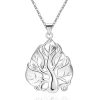 doteffil 925 sterling silver 16 30 inch chain christmas tree necklace for woman fashion wedding engagement party charm jewelry