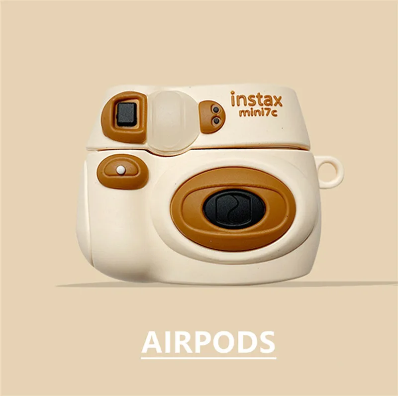 

Мультяшный мягкий чехол для наушников Polaroid Instant Camera для Apple Airpods Pro 3 чехол для Airpods 3 3rd Generation Air Pod 2 1 чехол