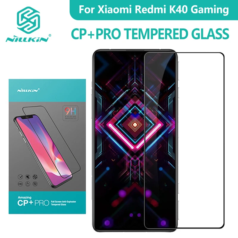 

For Xiaomi Redmi K40 Gaming Nillkin CP+ Pro Screen Protector POCO F3 GT K40 Pro Plus Tempered Glass Anti-Glare 9H Screen Film