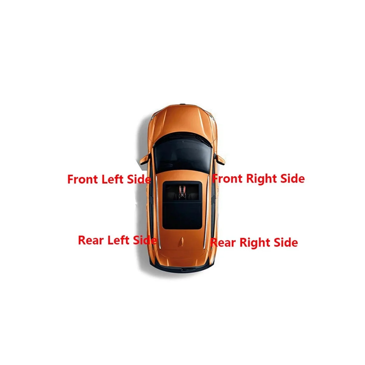 

Auto Roof Luggage Rack Guard Cover Cap for VW CROSS POLO 2007-2011