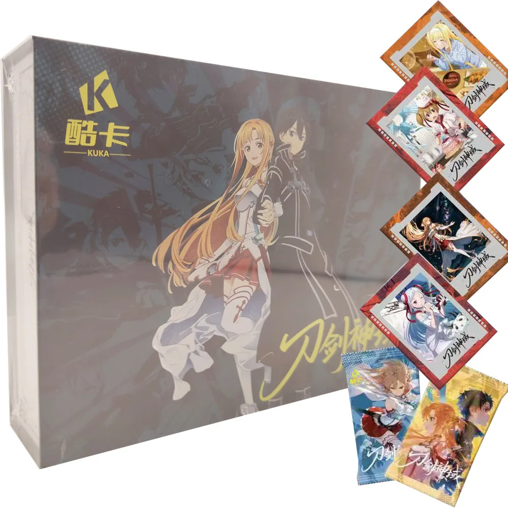 Фото Коллекционные карточки по аниме Sword Art Online: Синон, Асада, Асуна Юки, Эугео, Акихико, Каяба — персонажи, HD-качество, подарки для детей №1