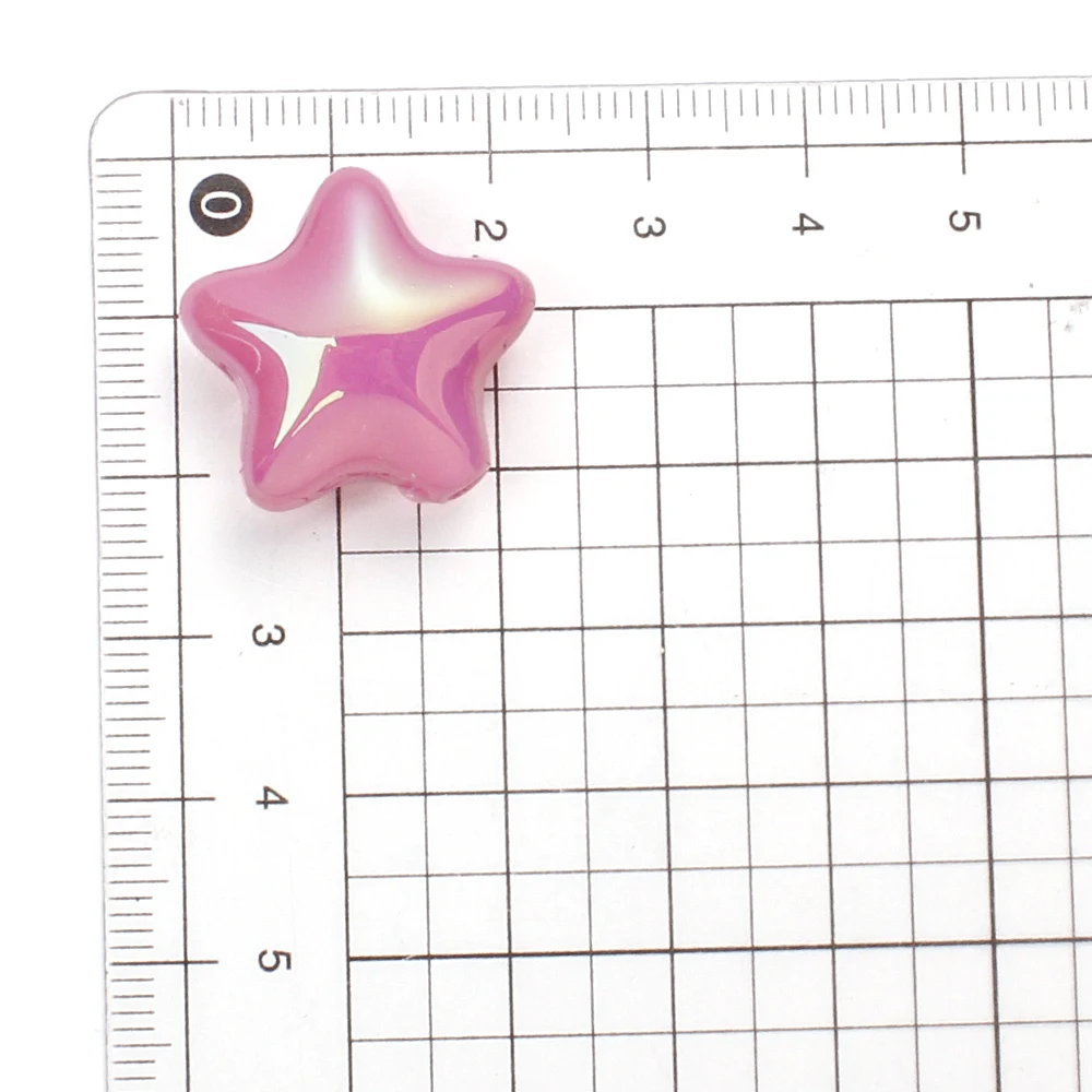 Акриловые бусины со звездами разных цветов разные цвета Ab 20 шт. россыпью для