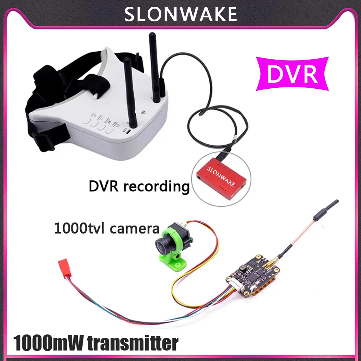 5 8G 48CH 0/300/600 мВт Регулируемый передатчик FPV VTX Lancher whit CMOS 1000TVL Мини fpv камера