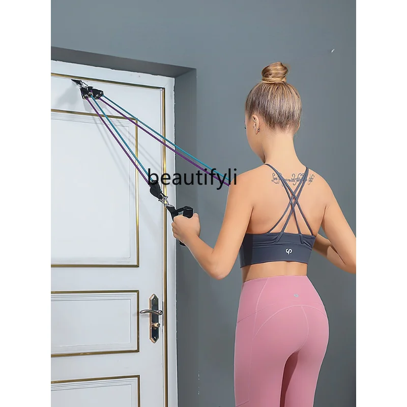 

Multifunctional Fitness Elastic Rope Tension Band Elastic Belt Pull Back Fitness Equipment High Pull down Home Pulling Rope