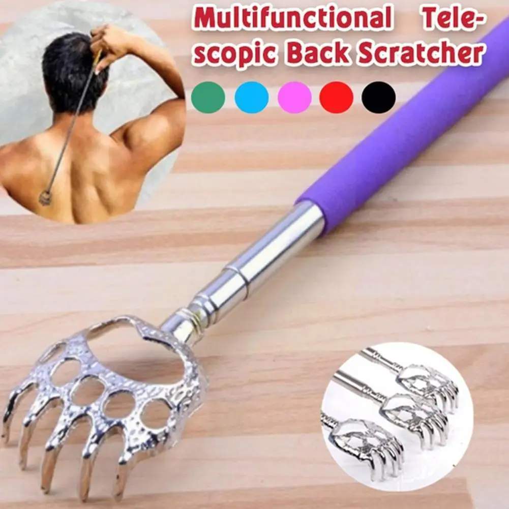 

1pc Back Scratcher Telescopic Scratching Backscratcher Bear Stretching Back Massager Claw Retractable Scratcher Tickling Sh E6q7