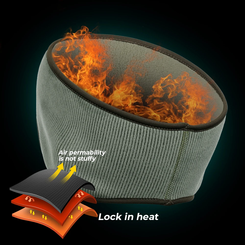 Зимняя Теплая повязка на голову лыжные наушники Флисовая Повязка На уши