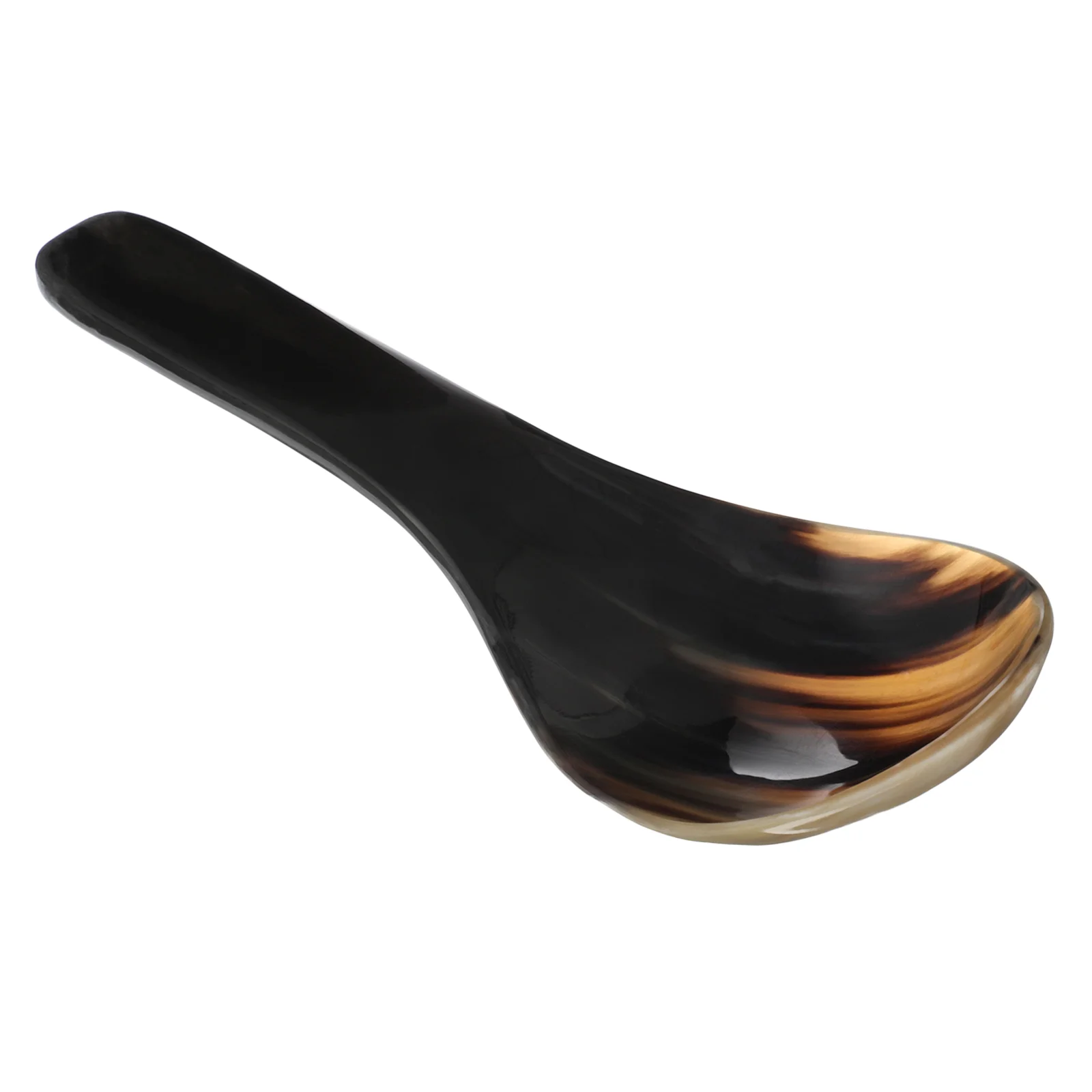 

Ox Horn Scoop Soup Spoon Serving Spoon for Rice Dessert Spoon Cake Spoon