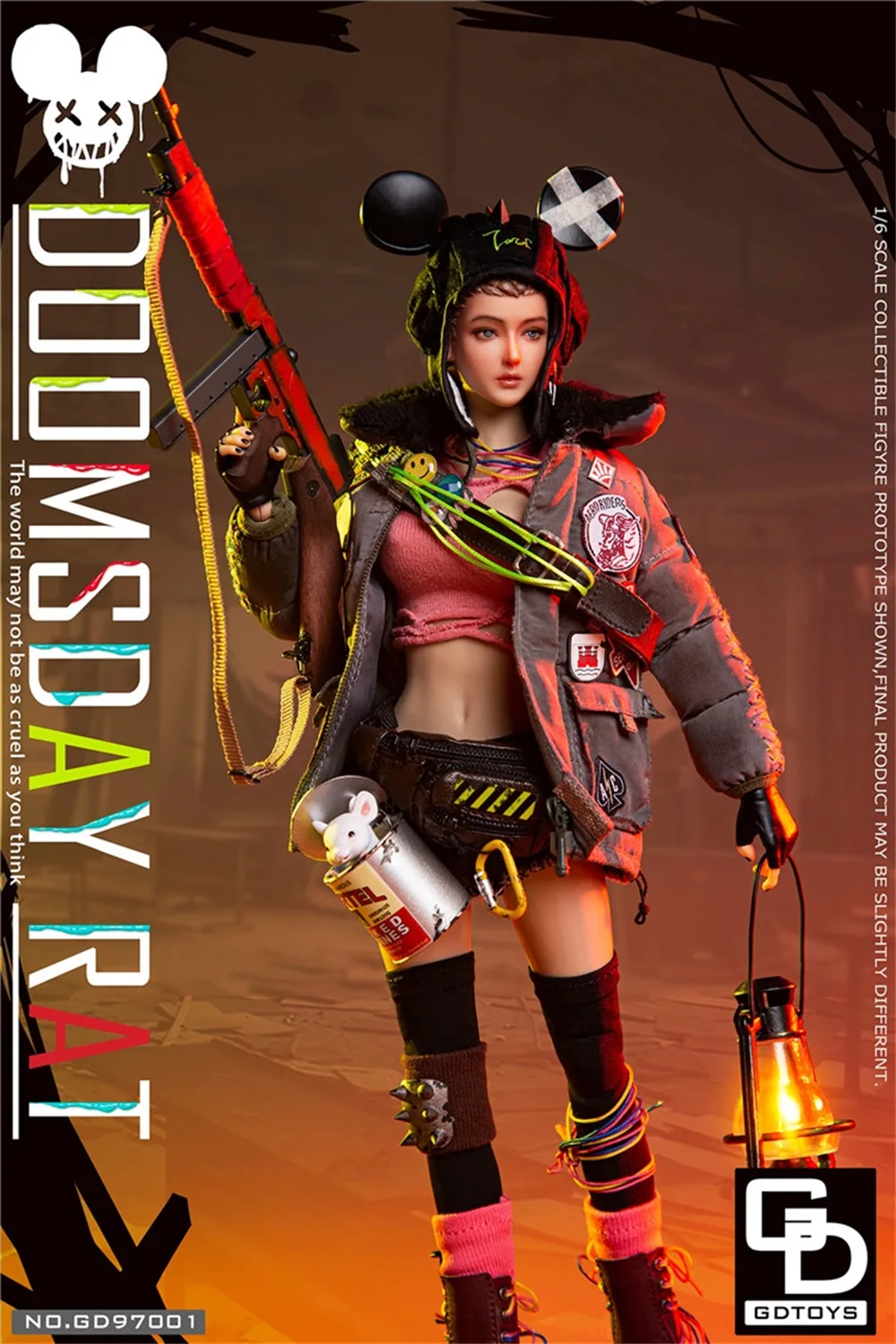 Фото 1/6 GDTOYS GD97001 DoomsdayRat женщина девушка воин мышь полный набор подвижная фигурка подарок для фанатов коллекционировать №5