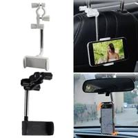 360%c2%b0 rearview mirror phone holder universal mobile bracket gps seat smartphone car phone holder stand adjustable support