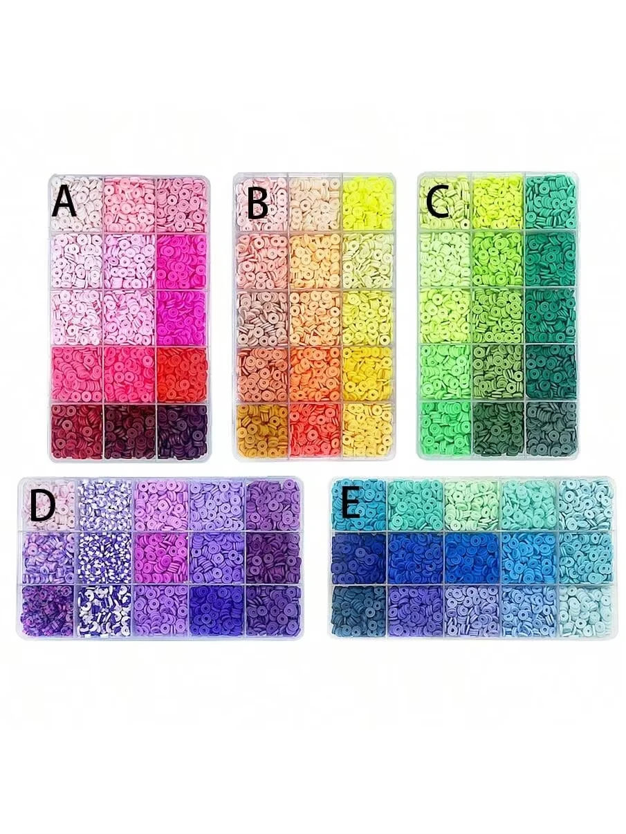 Набор Браслетов Из Глиняных Бусин Своими Руками С Бесплатными Бусинами И Нитью