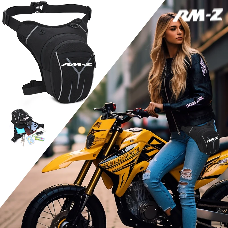 

For SUZUKI RMZ250 RMZ450 DRZ400SM RMZ 250 450 DRZ 400 2004-2008 2010-2016 Motorcycle Waterproof Drop Waist Leg Bag Thigh Belt