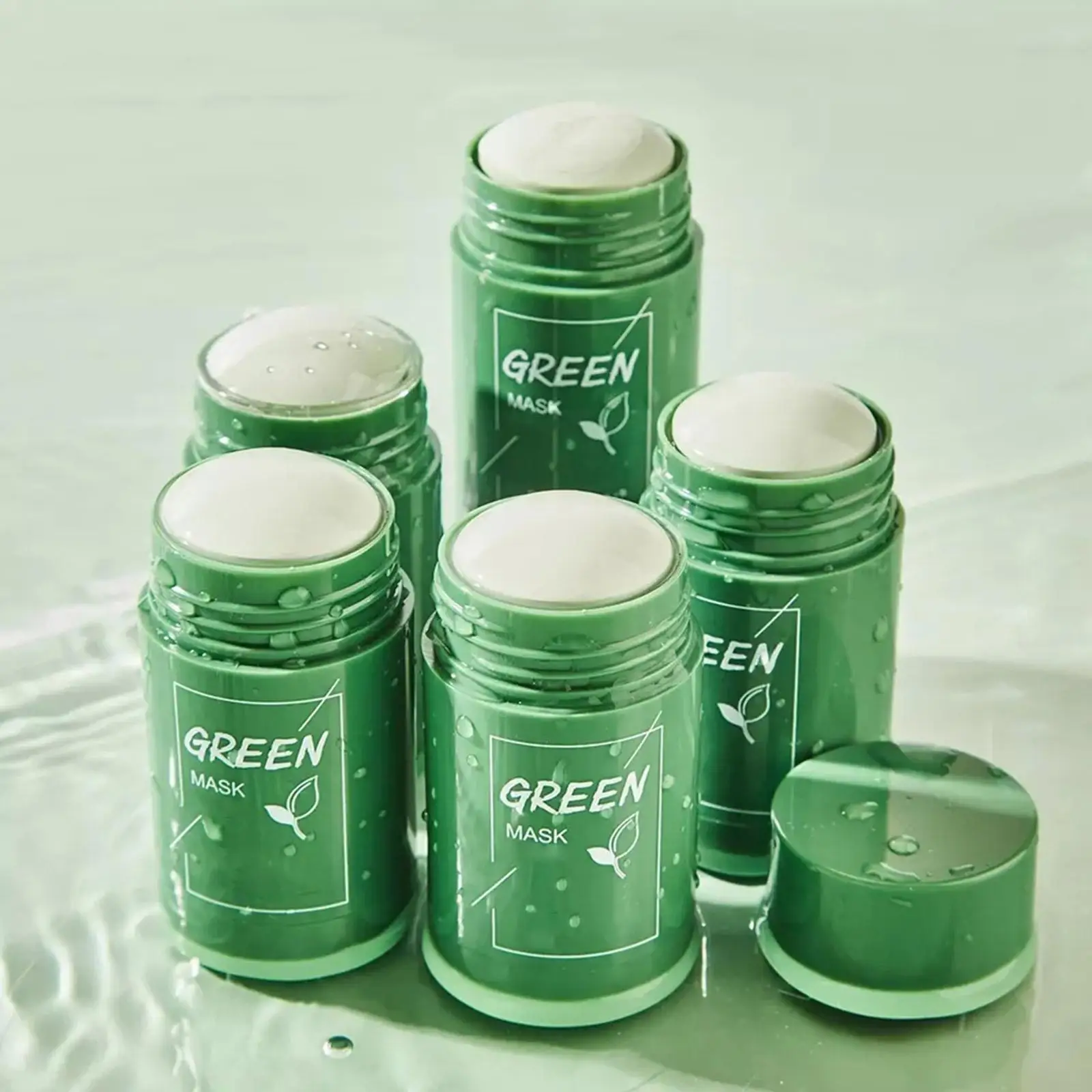 

Green Tea Clay Mask Whitening Hydrating Anti Mud Green Deep Cleaning Tea Remove Blackheads Cream Acne Grease Ma M3O9