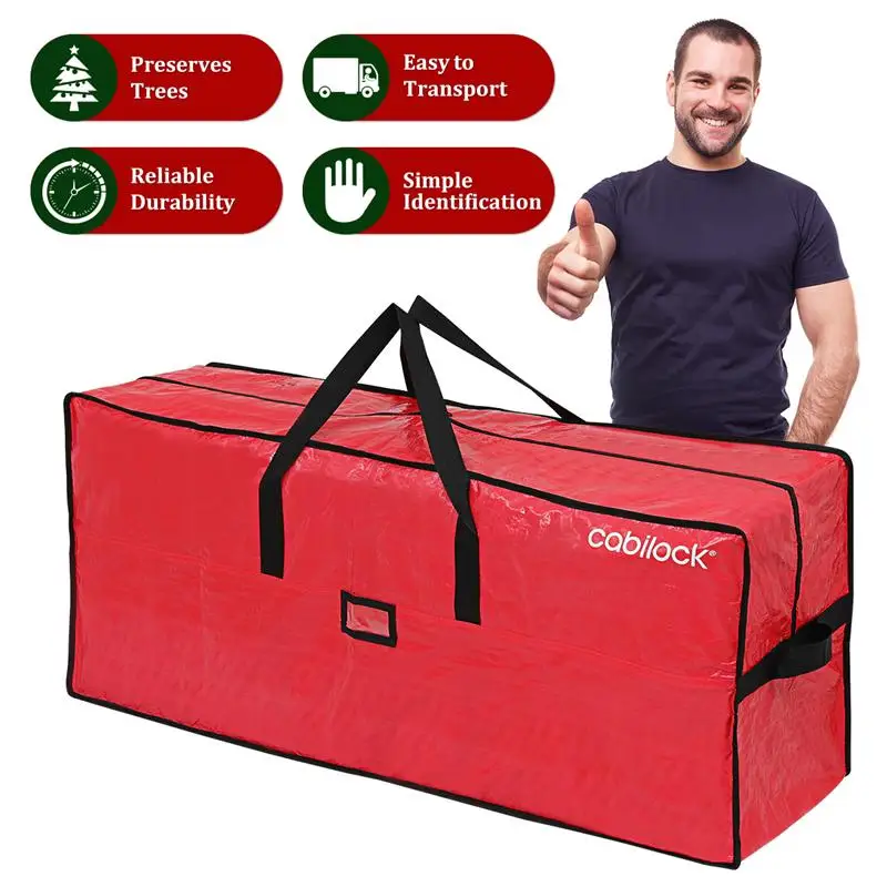 

Christmas Tree Storage Bag Waterproof Xmas Large Tree Container Reinforced Wide Handle Artificial Xmas Tree Storage Pouch