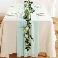 soft chenille table runners modern clothes for dinning table wedding christmas decoration rose gold decoration home 70x300cm