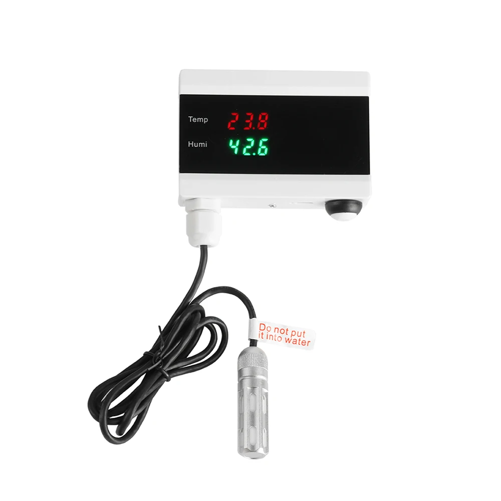 

Tuya WIFI Smart Hygrometer Thermometer Detector Temperature and Humidity Sensor -40°C to +120°C Detecting Range Tuya App Monitor