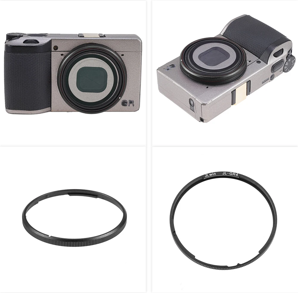 Фото Кольцо для объектива FOTGA из алюминия для камеры Ricoh GRIV GR4, заменяет декоративное кольцо объектива, доступно в черном, красном, сером и зеленом цветах. №4