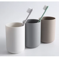 solid color brushing toothpaste cup bathroom toothbrush holder cup plastic tea water coffee mug plastic mouthwash cup viajes