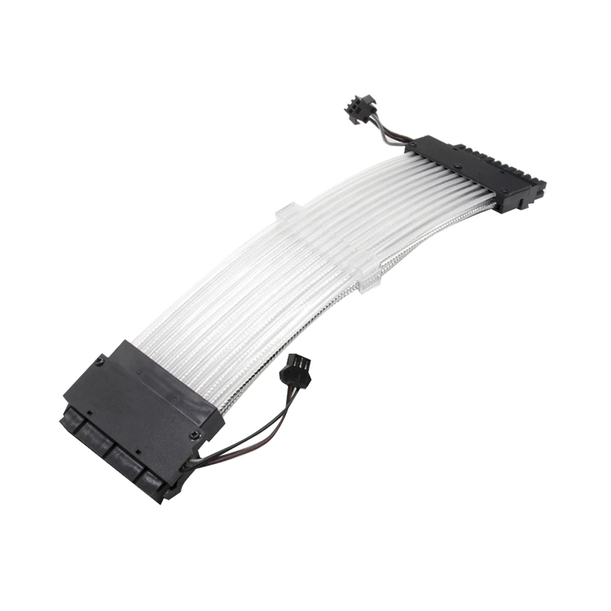 

PC Case PSU Extension RGB Cable, ATX 24Pin Color Line ARGB Streamer Transfer Adapter, M/B 5V 3Pin SYNC