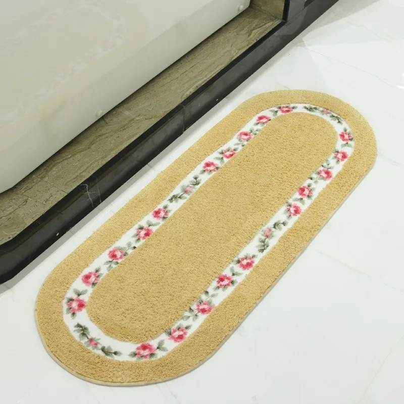 

Garden Rose Doormat Bedroom Hallway Floor Mat Bathroom Doormat Non Slip Mat Absorbent Carpet