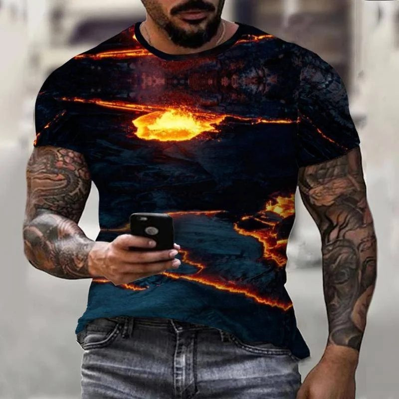 Рисунок 5 - Мужская футболка с 3D принтом в стиле хип-хоп