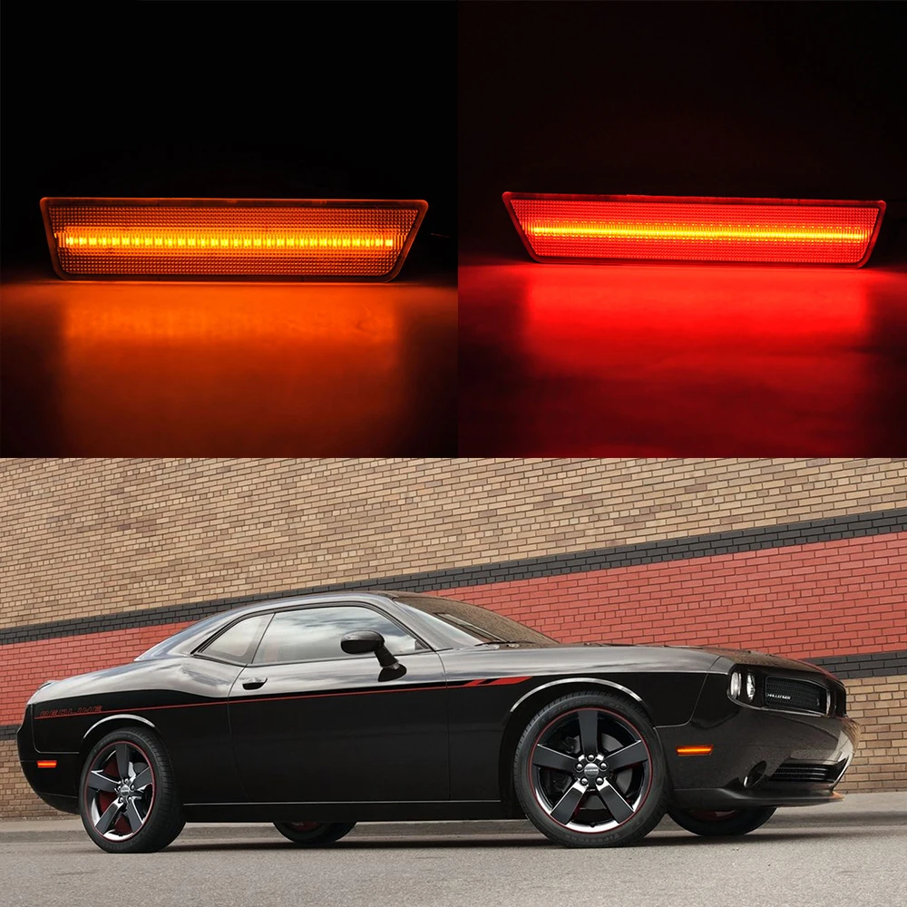 4 шт. 12 В светодиодные передние янтарные + задние красные боковые габаритные