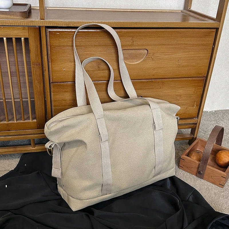 

Women Canvas Tote Bag Casual Shoulder Work Bag Large Capacity Top Handle Bag Multifunction Big Shopping Storage Bag Handbag