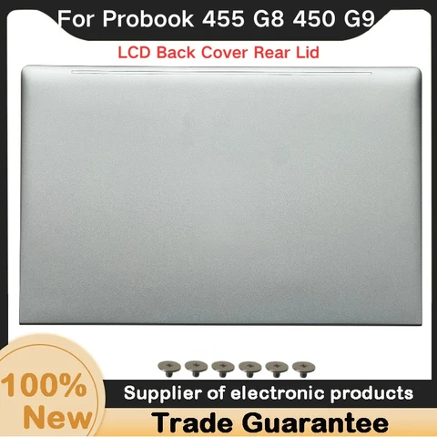 Для HP Probook 450 G8 G9 455 G8 G9, задняя крышка ЖК-дисплея, задняя крышка, серебристый корпус 52X8QLCTP00 M21987-001