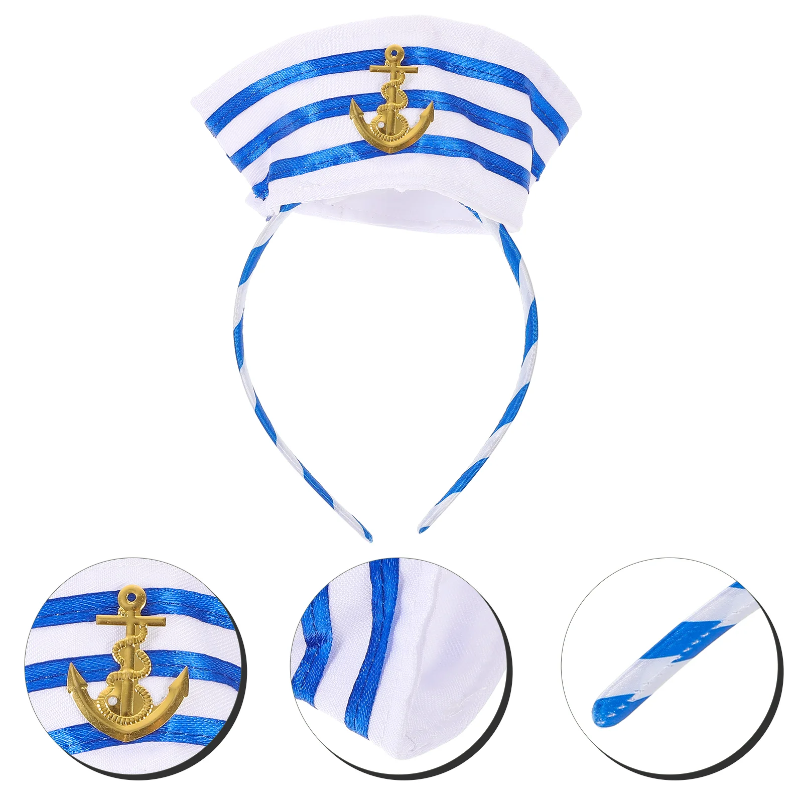 

Head Band Captain Hat Hair Hoops Nautical Decorate Headband Cloth Sailor Headbands Men Women Accessories