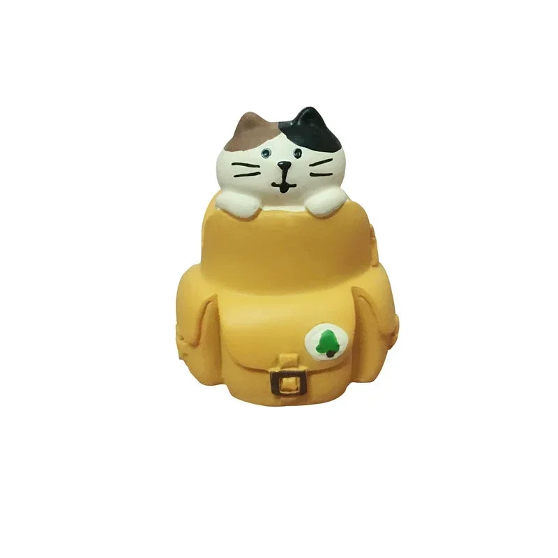 

Bread Baking Cake Series Creative Fashion Toys Cat Action Figures Car Interior Desktop Miniatures Resin Ornament Accessories