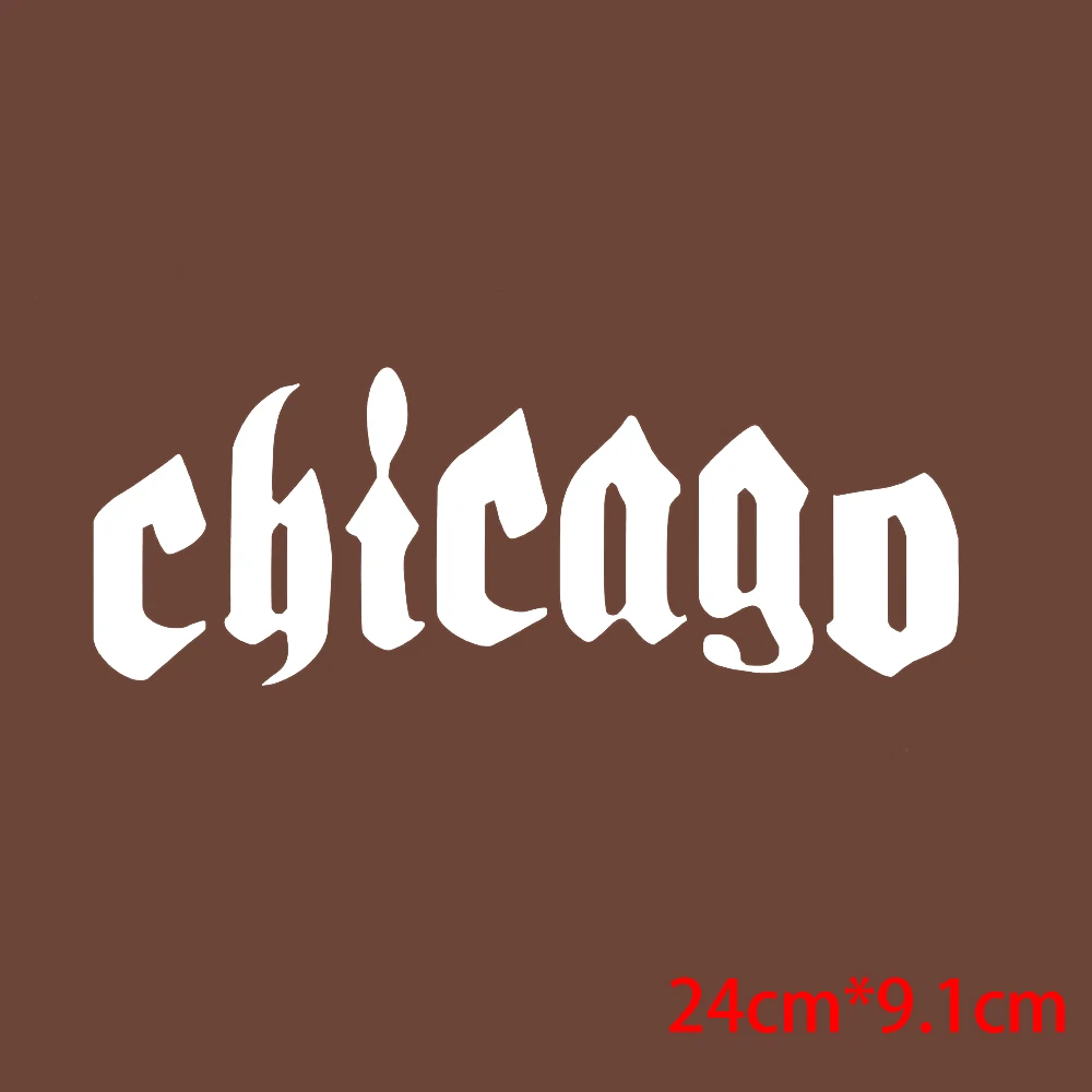 Нашивки для одежды с надписью Chicago Iron On