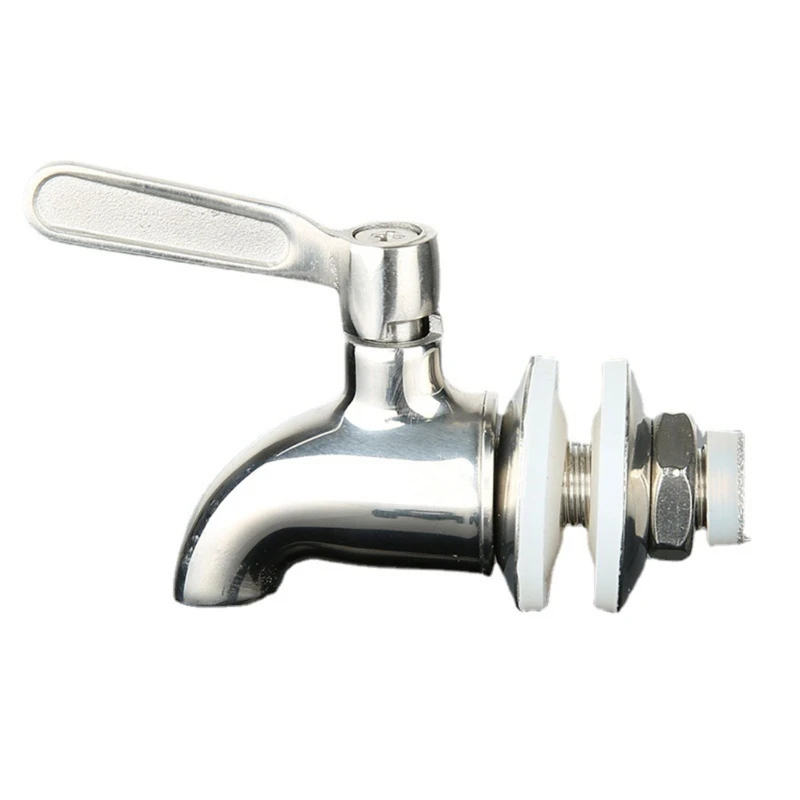 

16mm Drink Dispenser Beverage Wine Barrel Tap Spigot Water Stainless Steel Coffee Juice Replacement Faucet Kitchen Dropshipping