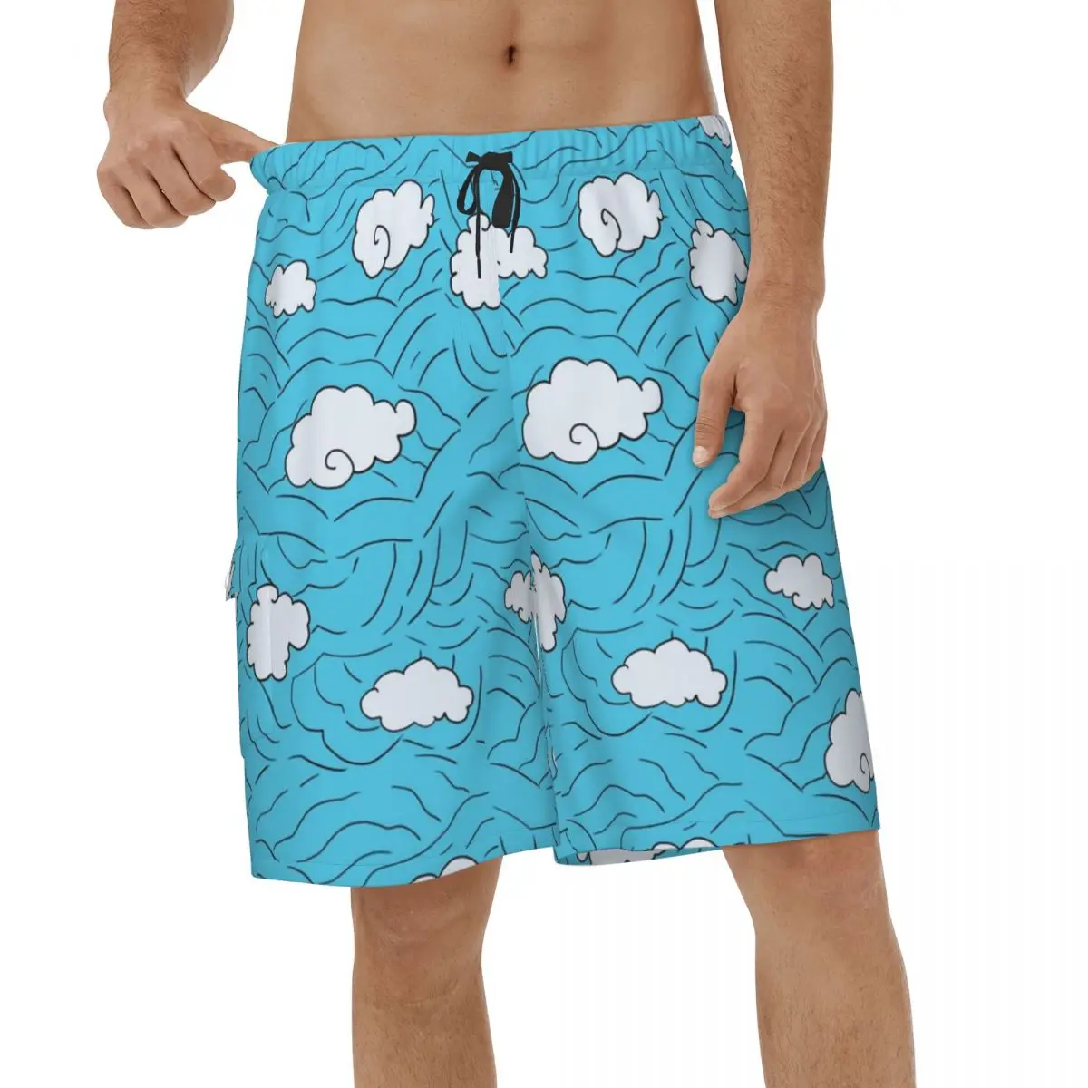 

Summer Fashion Kimetsu No Yaiba Sakonji Urokodaki Men Beach Shorts Running Swimwear Demon Slayer Short Pants Board Shorts