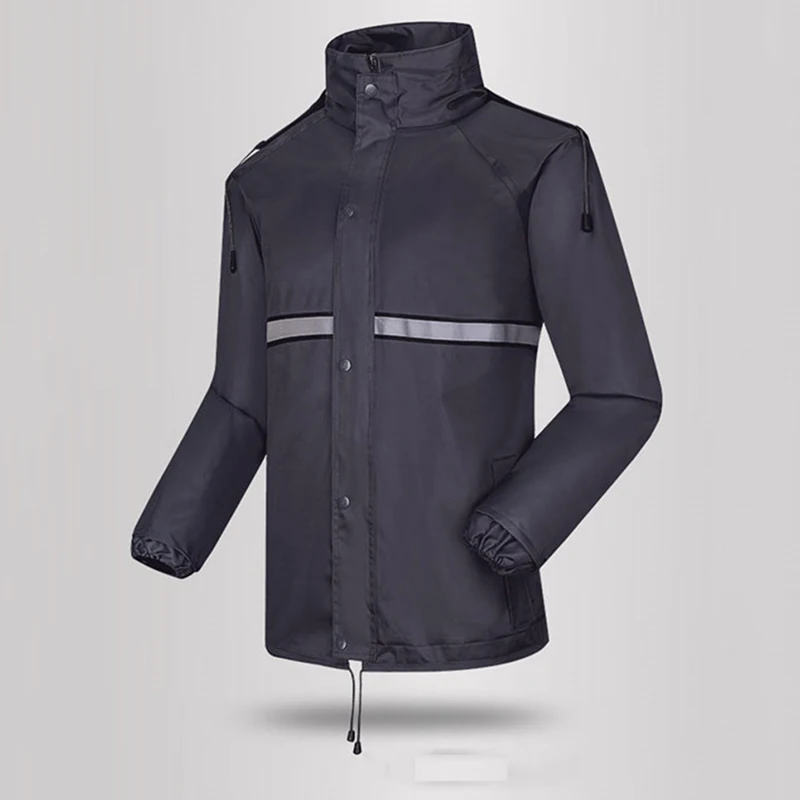

Suit Men Raincoat Jacket Adults Motorcycle Cycling Pants Raincoat Zipper Unisex Thick Chubasquero Hombre Coat Jacket Adults