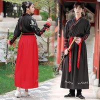 oriental couple chinese traditional hanfu clothing japanese samurai cosplay costume ancient tang suit swordsman gown robes kimon