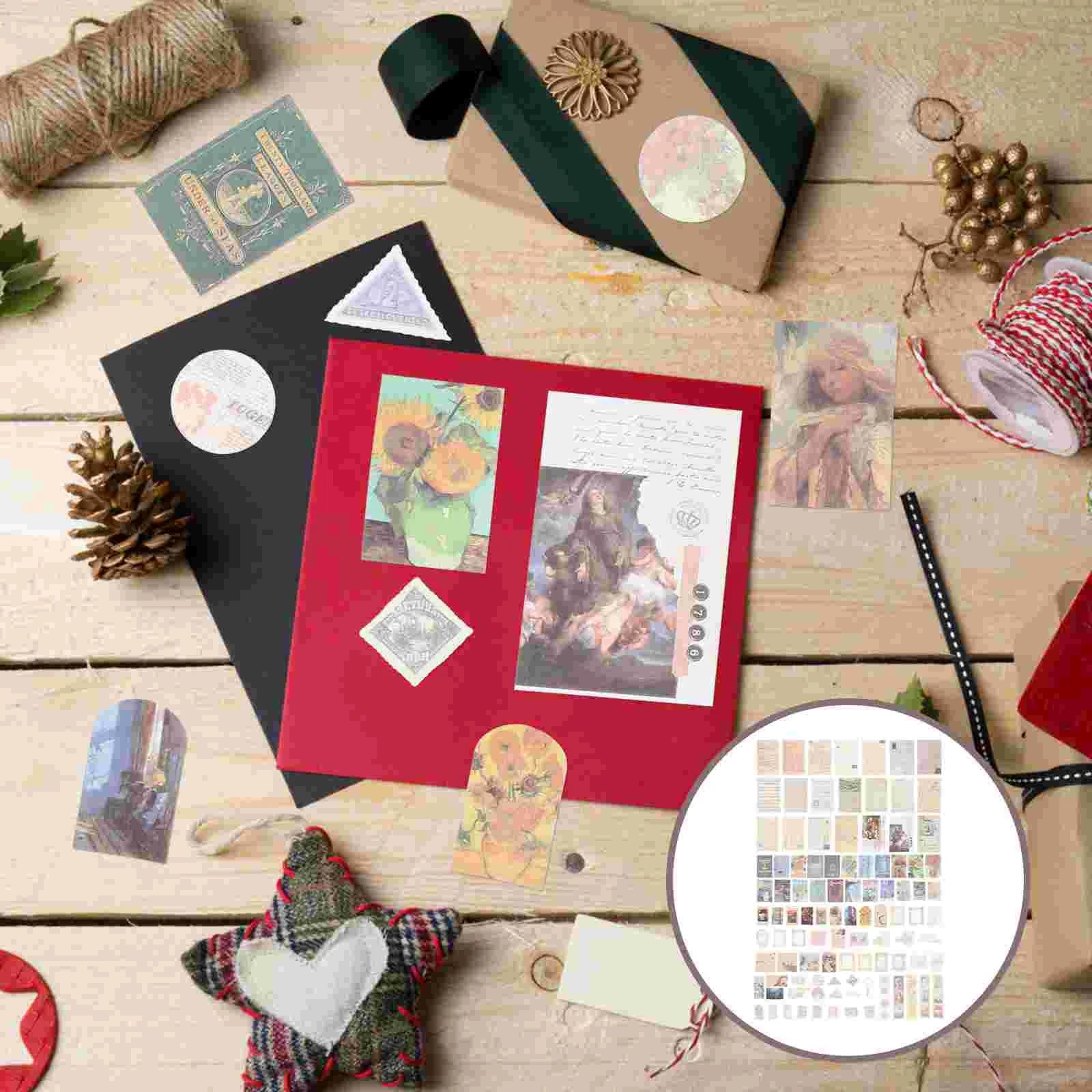 

1 Set DIY Craft Stickers Self Adhesive Stickers Album Scrapbook Papers