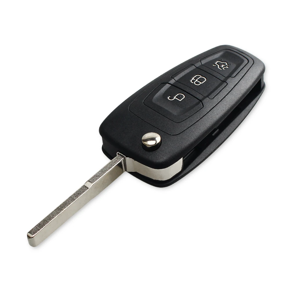 KEYYOU 3 пуговицы 4D63 4D60 чип 433 МГц спросить FSK флип ключ брелок для Ford C-Max Focus Fiesta Mondeo