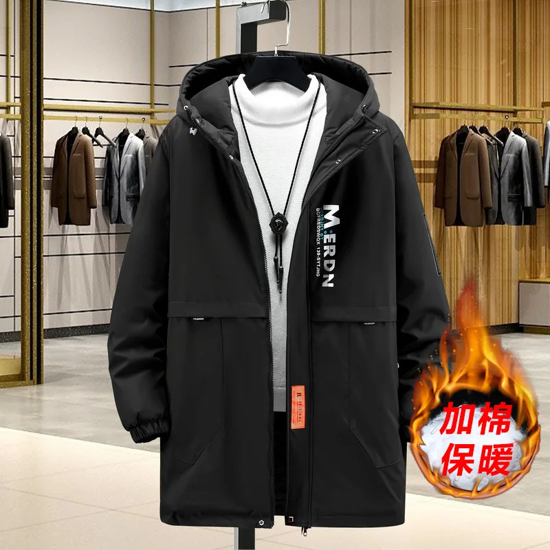 

New Arrival Fahsion Suepr Large Cotton Coat Long Men's Loose Coat Autumn and Winter Plus Size 4XL 5XL 6XL 7XL 8XL 9XL 10XL