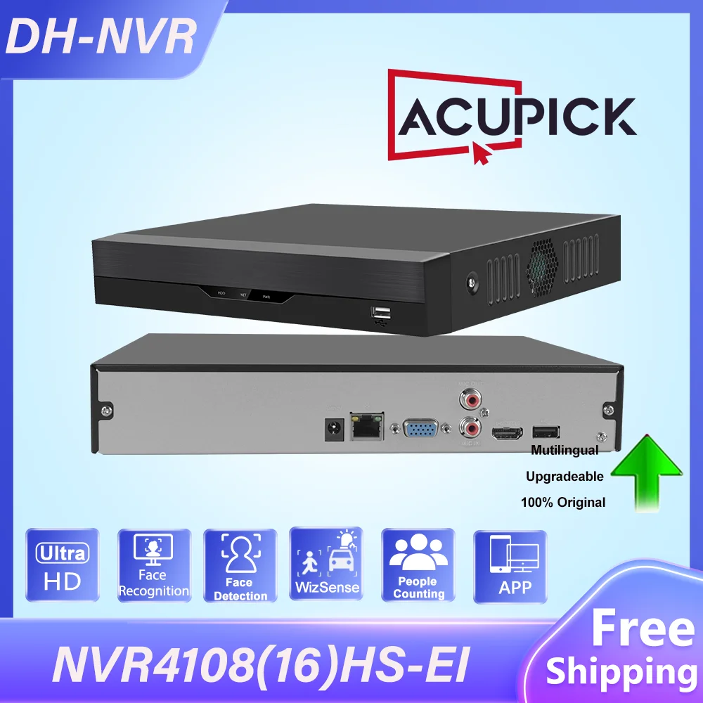 Dahua 4K 1HDD WizSense NVR 8CH NVR4108HS-EI 16CH NVR4116HS-E
