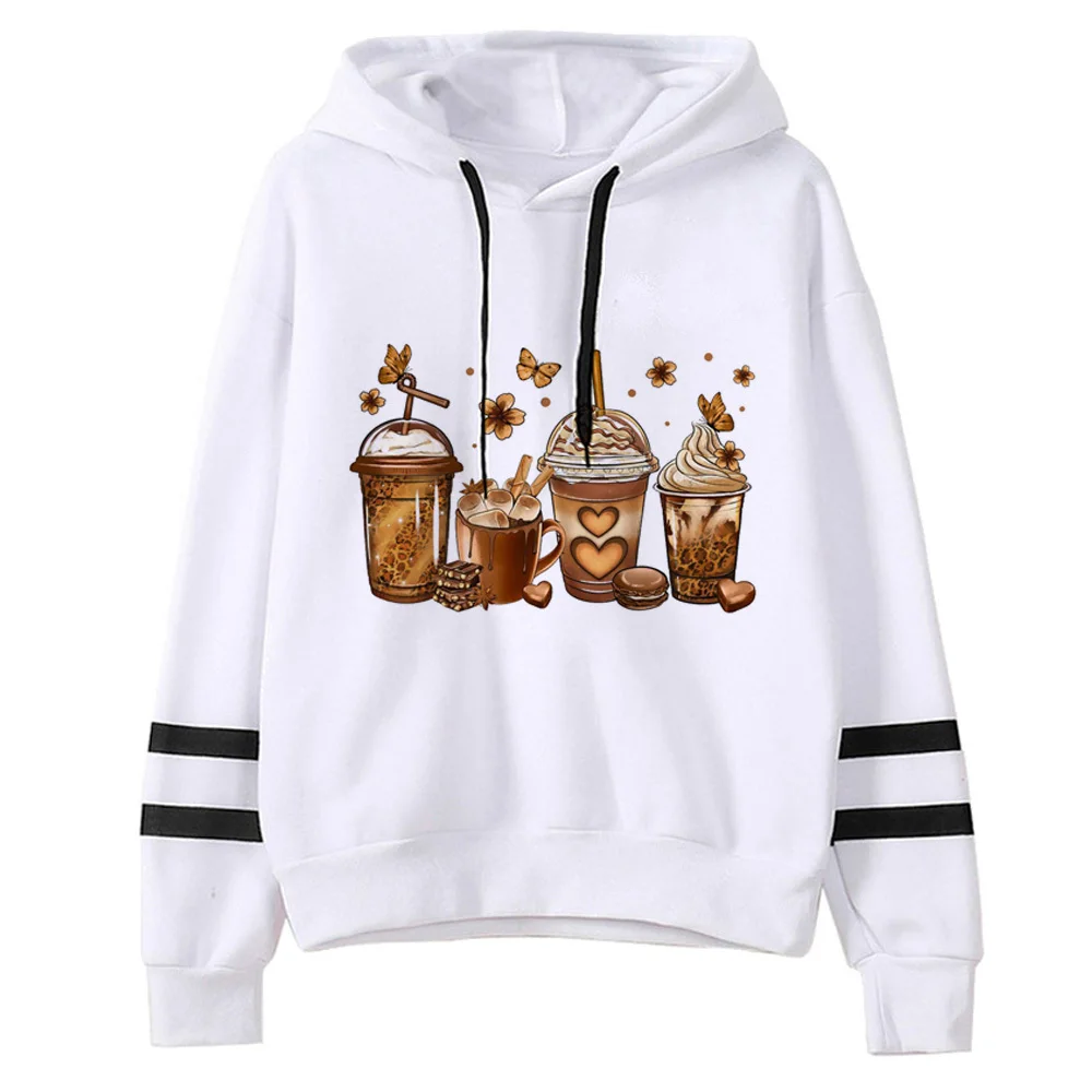 Толстовка с капюшоном Watermelon Coffee графическим зимним рисунком забавный свитер в