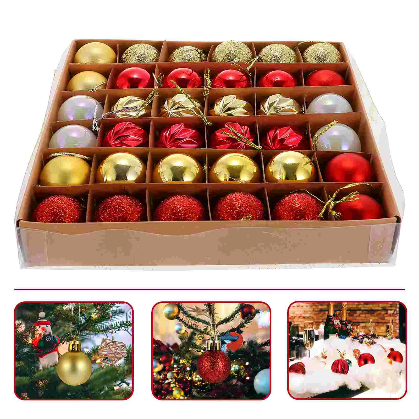 

36 шт., новогодние украшения для ёлки