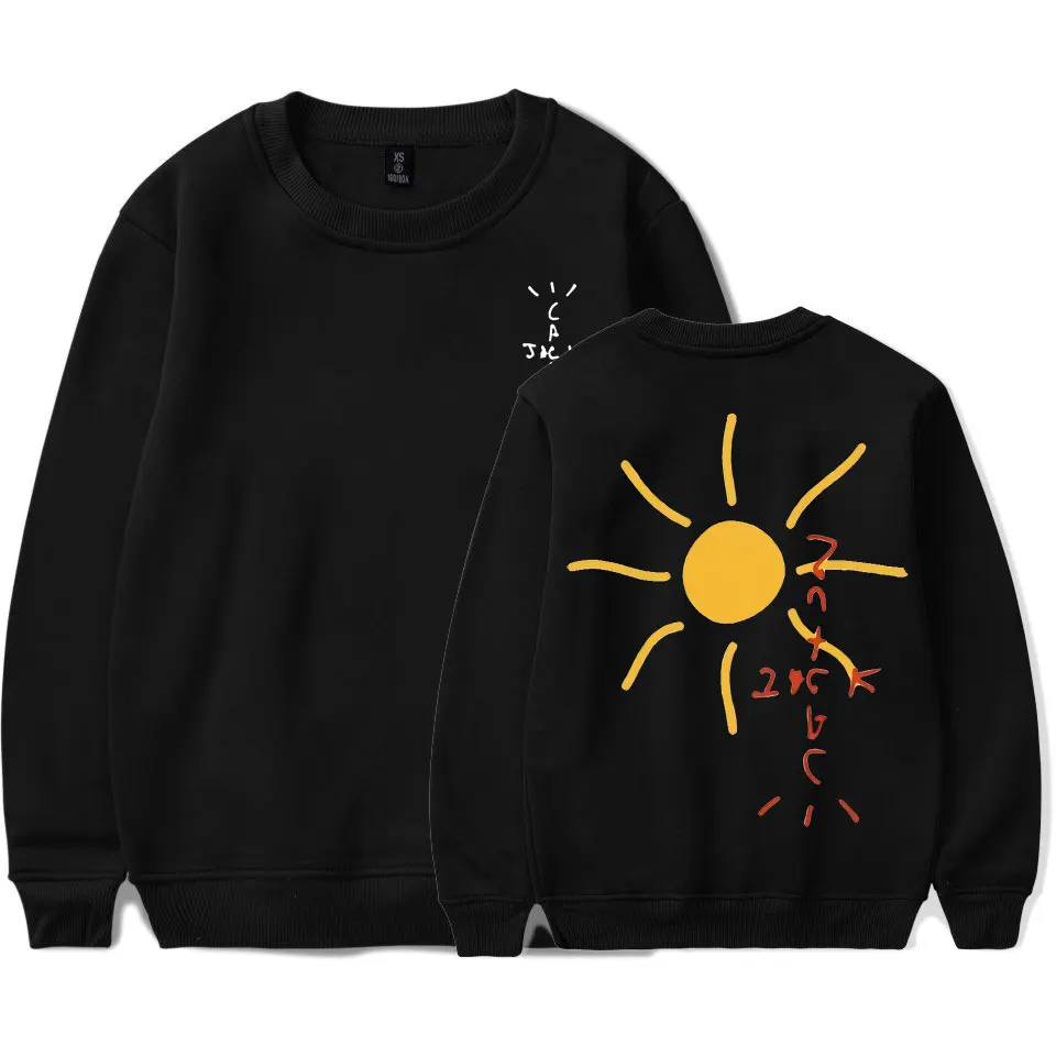 

Hot Cactus Jack Sun Double Sided Graphic Printing Pullover Men Women Pullovers Tracksuit Man Woman Hip-Hop Sweatshirts