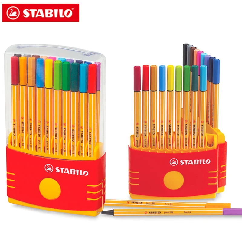 

10/20Pcs Stabilo Point Fineliner 0.4mm color Marker Pen Gel Ink Rollerball Pen Germany