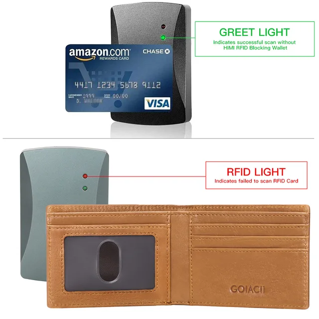 Mini Wallet Men's Genuine Leather Wallet for Men Business Minimalist Money Clip Credit Card Holder RFID Blocking Purse Man 5
