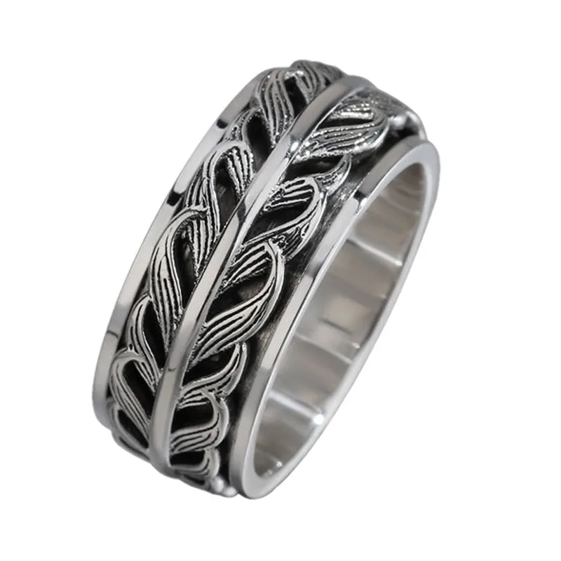 BOCAI Новые настоящие серебряные ювелирные изделия S925 в стиле ретро тайские