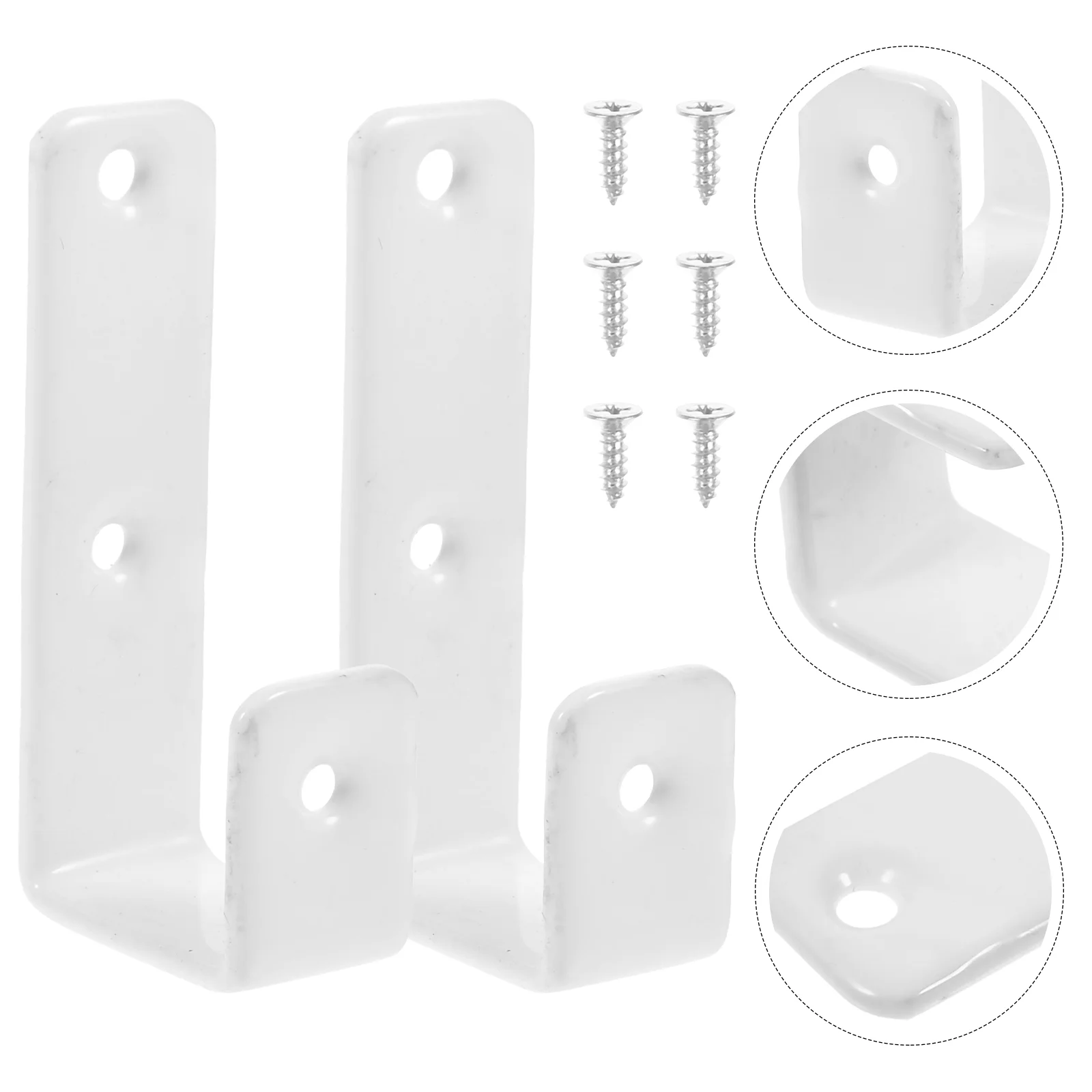 Микро-косые крючки для лестниц прорезиненные двухъярусные держатели кровати