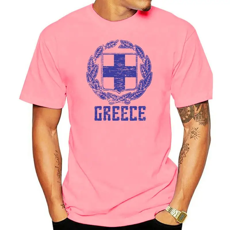 

Греция, герб оружия, Греческая Республика, белый крест, мужские топы, модные мужские хлопковые футболки с 3D принтом букв