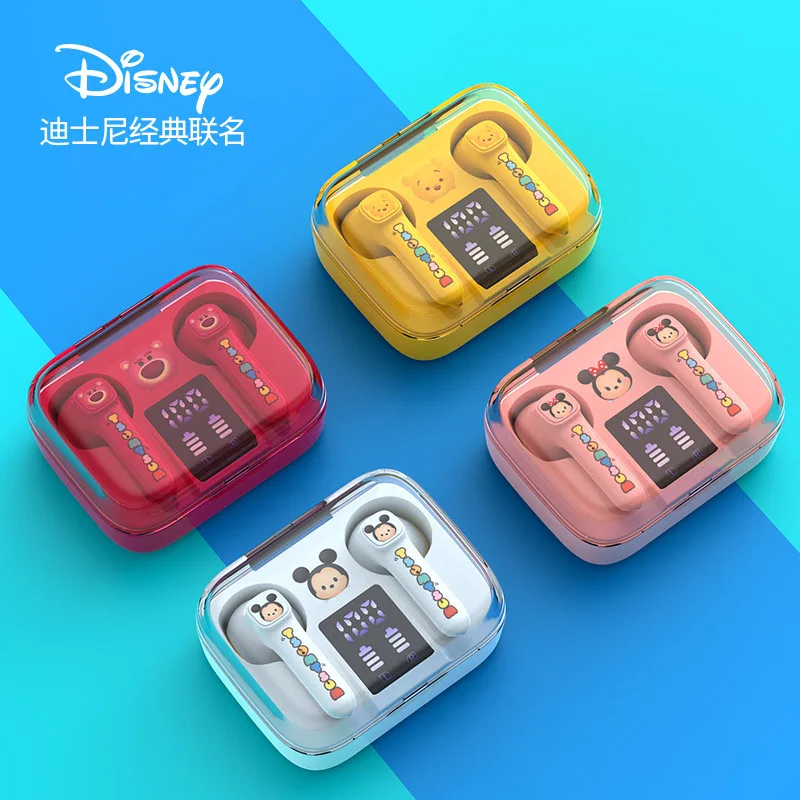 

Disney Winnie Minnie Bluetooth Earphone Mickey Hifi Sound Wireless In-Ear Sports Waterproof Headset Long Standby Noise Reduction