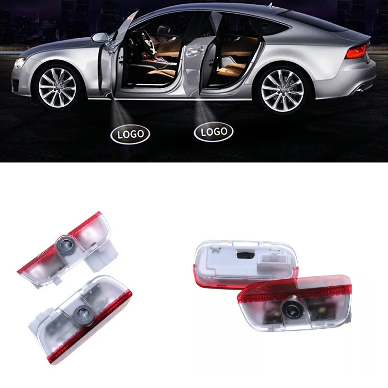 

car accessories For Skoda Superb 2009 -2020 welcome lights dedicated car logo door lights auto LED Car Lights